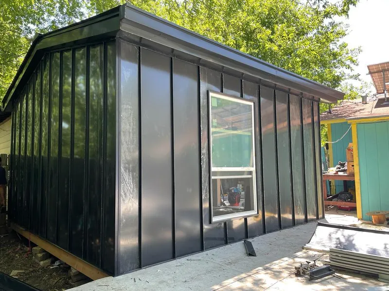 Black standing seam metal wall panels for Metal Roof Installation in Massapequa Park